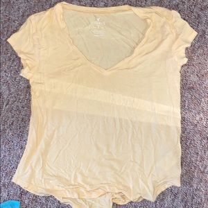 American eagle soft T yellow